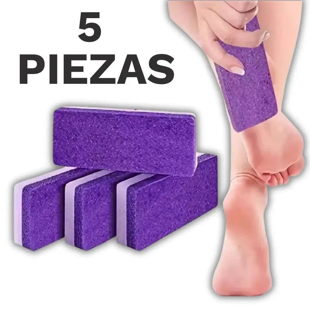 Exfoliador Profesional 2 en 1 – Pack de 5 Piedras Pómez